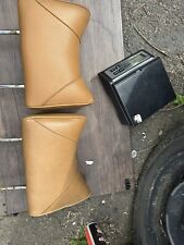 MERCEDES W115 W123 W116 W108 R107 PAIR HEAD REST PALOMINO LEATHER 72-84 450SL picture