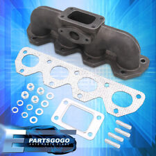 For 92-01 Honda Prelude H22 Cast Iron T3/T4 Flange Turbo Manifold Exhaust Header picture