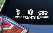 Guinness Tecate Corona Beer Vinyl Sticker Decals picture