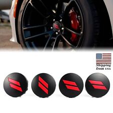 4PCS Wheel Hub Center Cap Cover for Dodge Charger Challenger Durango 63mm Red picture