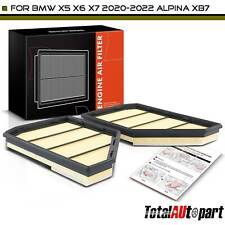 2x Engine Air Filter for BMW X5 G05 X6 G06 X7 G07 2020-2022 Alpina XB7 V8 4.4L picture