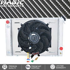 3 Row Aluminum Radiator Shroud Fan Fit 84-88 Pontiac Fiero 2.5L Straight L4 2.8L picture