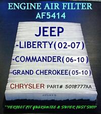 JEEP Liberty02-07/ Commander06-10/ Grand Cherokee05-10 QUALITY AIR FILTER AF5414 picture