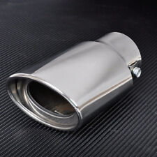 Universal Chrome Stainless Steel Car Exhaust Pipe Muffler Tip Tail Throat 145mm picture