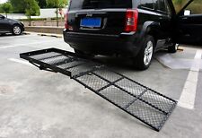 660 Lb Foldable Wheelchair Scooter Disability Carrier Rack Luggage Mobility Ramp picture