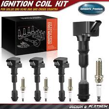 4x Ignition Coil & 4x Iridium & Platinum Spark Plug Kits for Volvo V90 XC40 S80 picture