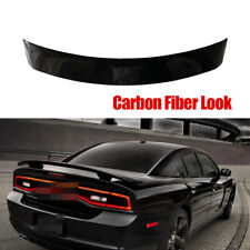 PAINTED SUPER BEE STYLE REAR SPOILER FOR 11-14 DODGE CHARGER Carbon Fiber Style picture