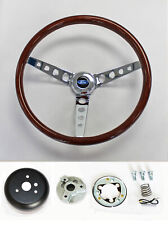Ford Bronco Ranchero F100 Wood Steering Wheel 15