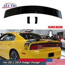 GLOSS BLACK SUPER BEE STYLE REAR SPOILER FOR 2011-2014 DODGE CHARGER picture