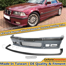 M3 Style Front Bumper Cover For BMW E36 3-Series 1992-1998 With Front Lip Kit picture