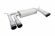 Megan Racing Blue Titanium Tip Supremo Axle-Back Exhaust For BMW X5 M 10 - 13 picture