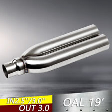 2.5'' 3'' Inlet/outlet Blastpipes blast pipe exhaust UNIVERSAL MUFFLER picture