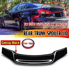 Glossy Black Rear Trunk Spoiler Wing Lip Trim For LEXUS IS250 IS350 JDM 06-13 picture