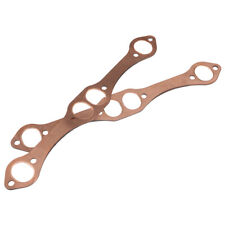 SBC Oval Port Copper Header Exhaust Gaskets For SB Chevy 283 327 350 383 400 picture