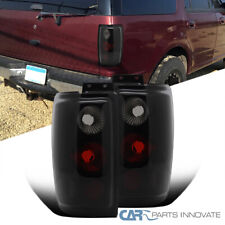 Fits 97-02 Ford Expedition Glossy Black Dark Smoke Tail Lights Rear Brake Lamps picture