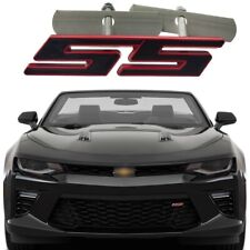 1pcs Grille SS Emblem Badge 3D for Camaro Sierra Front （Black Red) picture