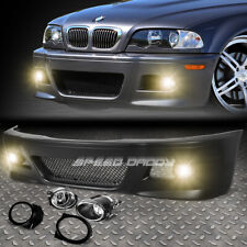 FOR 99-06 E46 3SERIES NON-M M3 STYLE REPLACEMENT FRONT BUMPER BODY KIT+FOG LIGHT picture