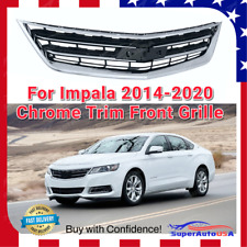Fits Chevrolet Impala 2014-2020 Chrome Trim Upper Front Grill 1Pc Bumper Grille picture