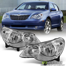 2007-2010 Chrysler Sebring 4Dr Sedan Headlights Headlamps 07-10 Left+Right Pair picture