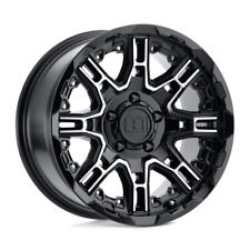 Level 8 SLINGSHOT 17x8.5  5x127 -10 GLOSS BLK W/ MACHINED FACE Wheel Rim (QTY: 1 picture