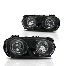 for 1994-1997 Acura Integra Projector Halo Headlights Headlamps Lamp Black/Clear picture