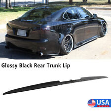 For Lexus IS250 IS300 IS350 Rear Trunk Lip Spoiler Wing TPU Sticker Glossy Black picture