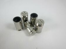 5 Bullet Tire Valve Stem Caps 40 S&W Shells Nickel Case - Car Truck Motorcycle picture