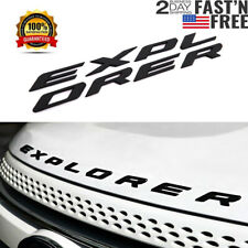 Matte Black Hood Emblem Letters Sport Logo For 2011-2020 2021 Explorer² US picture