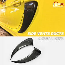 For Porsche 981 13-16 Boxster Side Intake Duct Vents Trim GT Type Carbon Fiber picture