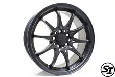 ROTA FIGHTER 10 WHEELS BLACK 16X7 +40 5X100 5X114.3 TC RSX PRELUDE TYPE R picture