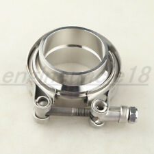 Universal 1.75'' Stainless Steel Turbo V Band Clamp Flange Couplings Kit picture