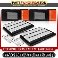 2x Engine Air Filter for Suzuki Kizashi 2010 2011 2012 2013 L4 2.4L 9586080J00 picture