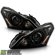 2010-2013 G37 / 11-12 G25 Sedan HID/Xenon Black Projector Headlights Headlamps picture