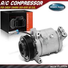 A/C Compressor w/ Clutch for Chevy Camaro 2010 2011 2012 2013 2014 2015 V6 3.6L picture