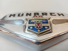 1949 Mercury Monarch Trunk Emblem Chrome Crest Ford Canada Vintage 49 Merc Badge picture