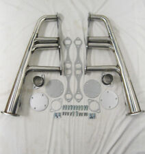 SBC Chevy Lake Style Lakester Street Rat Rod Headers Stainless 1 5/8