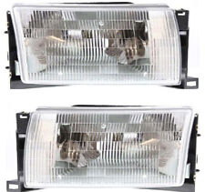 Headlight Set For 93-95 Nissan Quest Mercury Villager Left & Right w/ bulb picture