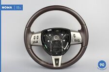 09-11 Jaguar XF XFR X250 Steering Wheel w/ Switch 7W833L598DC Truffle AMS OEM  picture