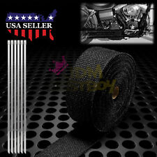Black Exhaust Pipe Insulation Thermal Heat Wrap 2