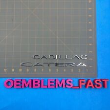 1997-2001 Cadillac Catera OEM Factory Chrome Rear Trunk Deck Lid Emblem Set picture