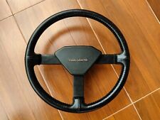 Toyota Corona TT141 Carina Celica TA63 Black Leather Steering Wheel Twin cam 16 picture