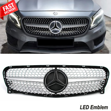 For Mercedes Benz X156 2014 2015-17 GLA250 Chrome Dia-monds Grille w/LED Emblem picture