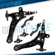 New 6pc Lower Control Arms + Ball Joints + Outer Tie Rod Ends for Hyundai Sonata picture