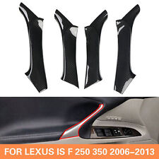 Carbon Fiber Interior Door Armrest Panel Trim Fit Lexus IS F 250 350 2006-2013 picture