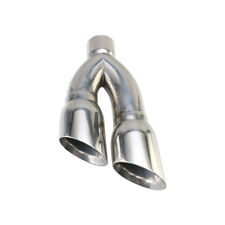 1PC 80mm ID 4'' OD Universal Exhaust Slant Tips Stainless Steel 405mm Tip picture
