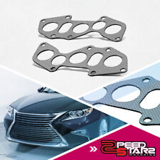 2PCS EXHAUST MANIFOLD HEADER GASKET FOR 2006-2015 LEXUS IS250 RX350 ES350 V6 picture