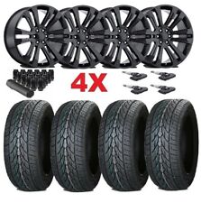 FITS LINCOLN NAVIGATOR 26 BLACK WHEEL LEXANI TIRE PACKAGE SET NEW F-150 picture