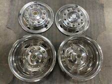 04 Cross Country RV USED 4 Chrome 22.5 Front & Rear Wheel Hub Cover Cap Set picture