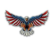 AMERICAN FLAG BALD EAGLE USA MADE DECAL STICKER 3M TRUCK VEHICLE WINDOW WALL CAR picture