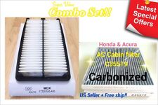 2 PC SET Engine & CARBONIZED Cabin Air Filter for 2014-2015 ACURA MDX US Seller picture